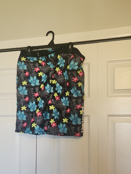 Hurley Other - Hurley Black Board Shorts Size 20/30 with Blue, Pink & Neon Yellow Floral Print